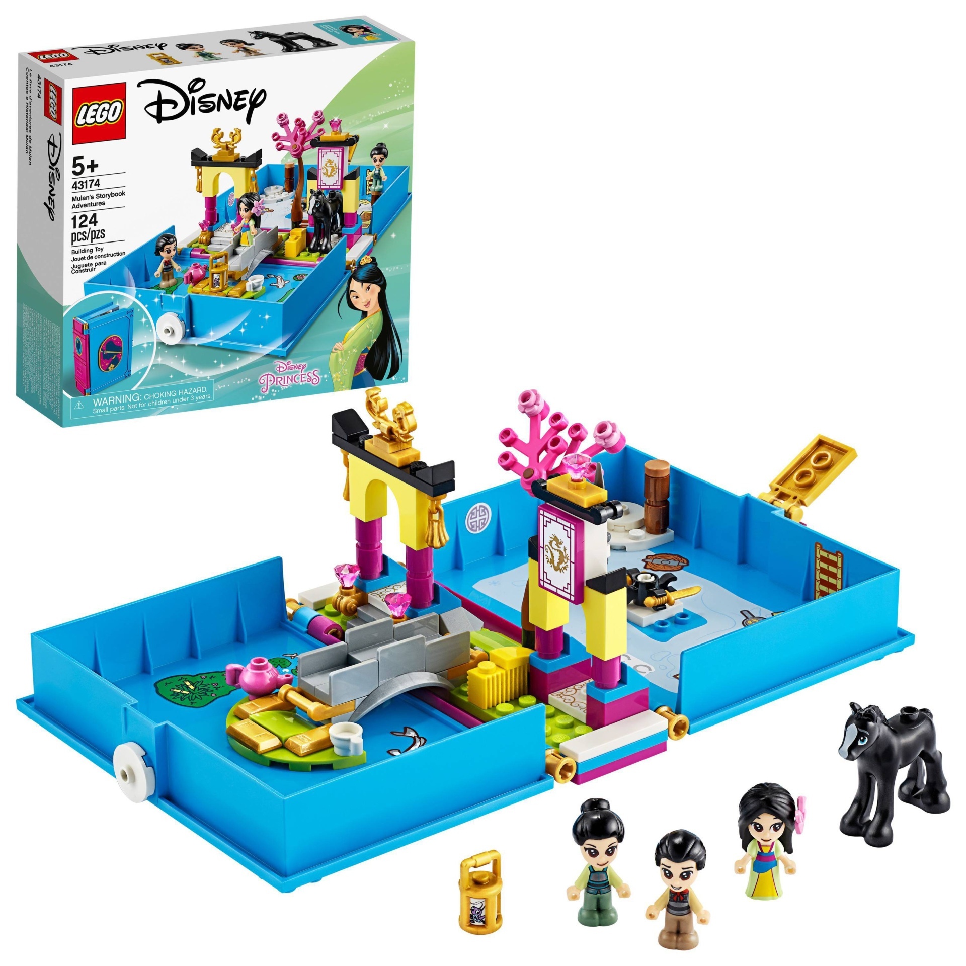 slide 1 of 7, LEGO Disney Mulan&#39;s Storybook Adventures Princess Building Playset 43174, 1 ct