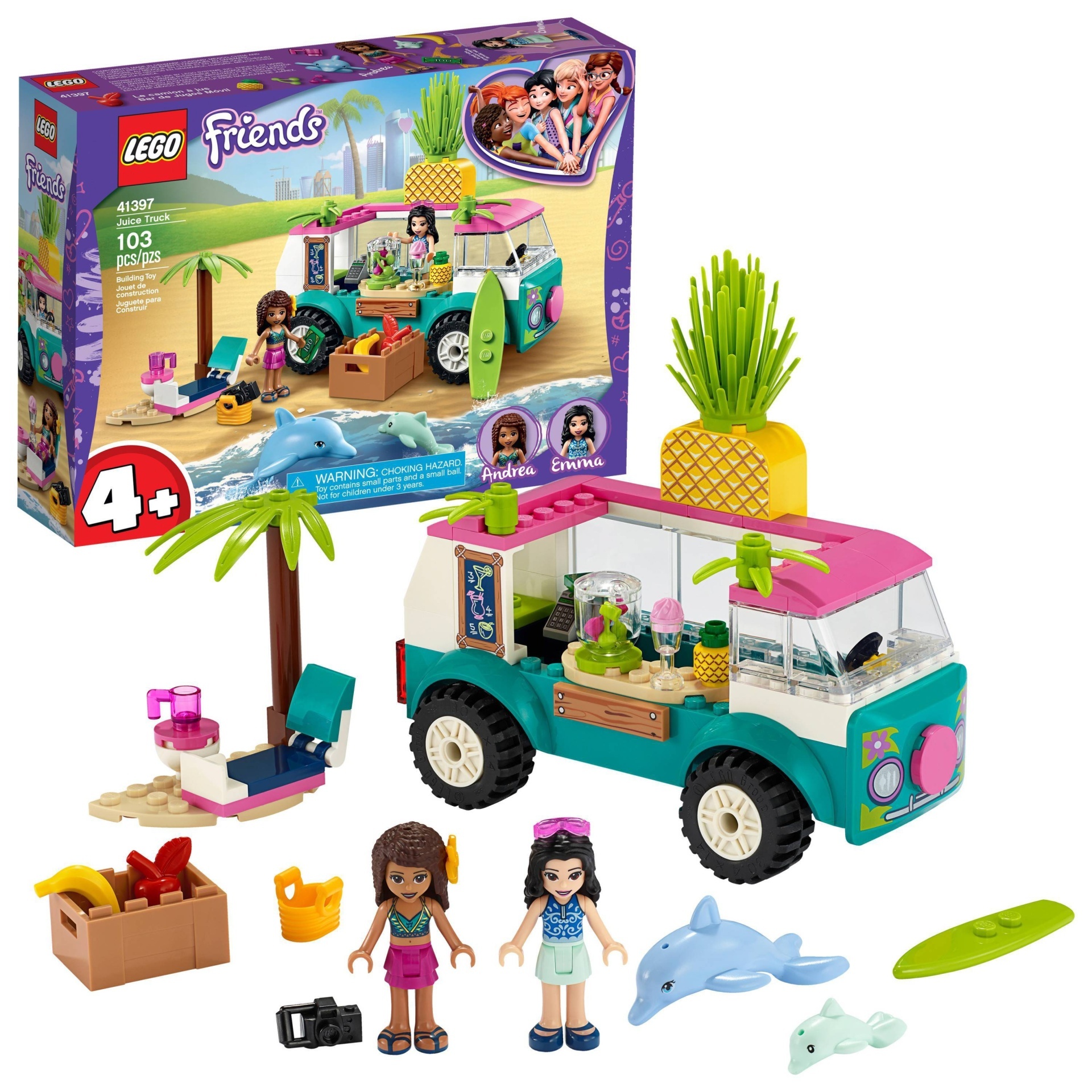 slide 1 of 7, LEGO Friends Juice Truck LEGO Truck Building Kit 41397, 1 ct