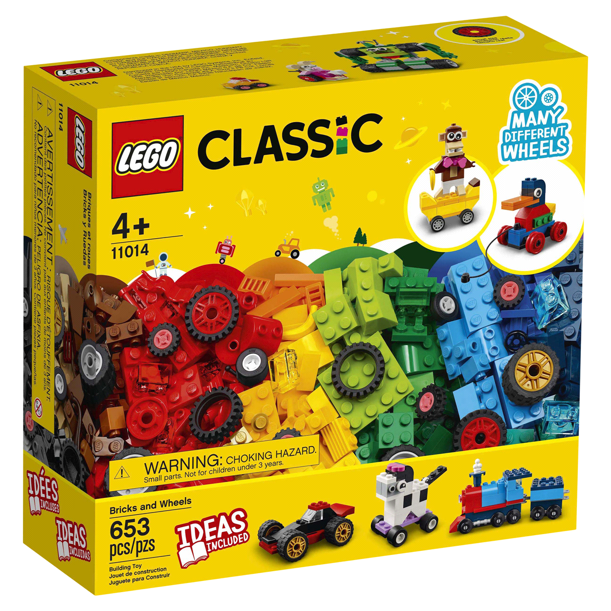 slide 10 of 25, LEGO Classic Bricks and Wheels Kids' Building Toy 11014, 1 ct