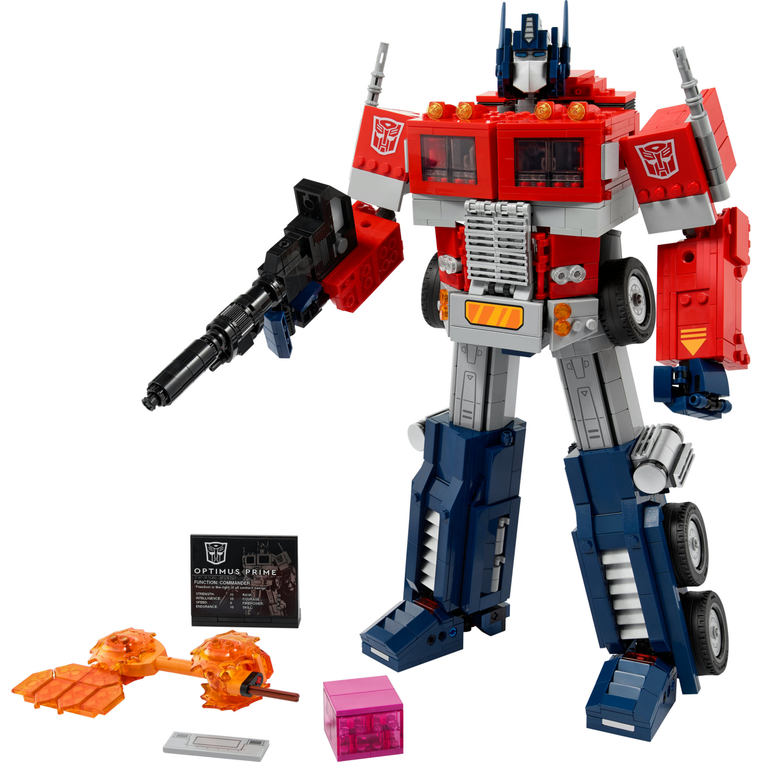 slide 2 of 4, LEGO Icons Optimus Prime, Transformers Robot Model Set 10302, 1 ct