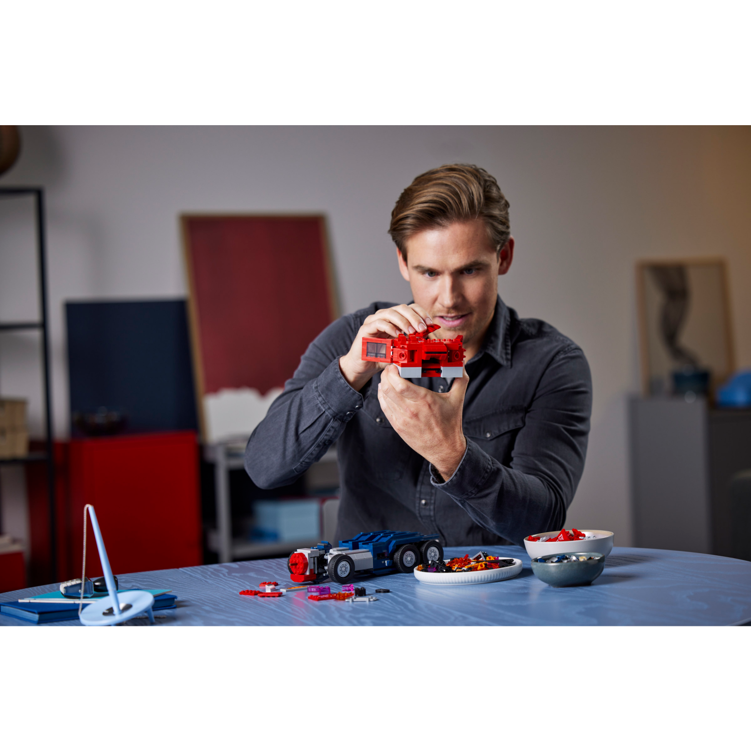 slide 4 of 4, LEGO Icons Optimus Prime, Transformers Robot Model Set 10302, 1 ct