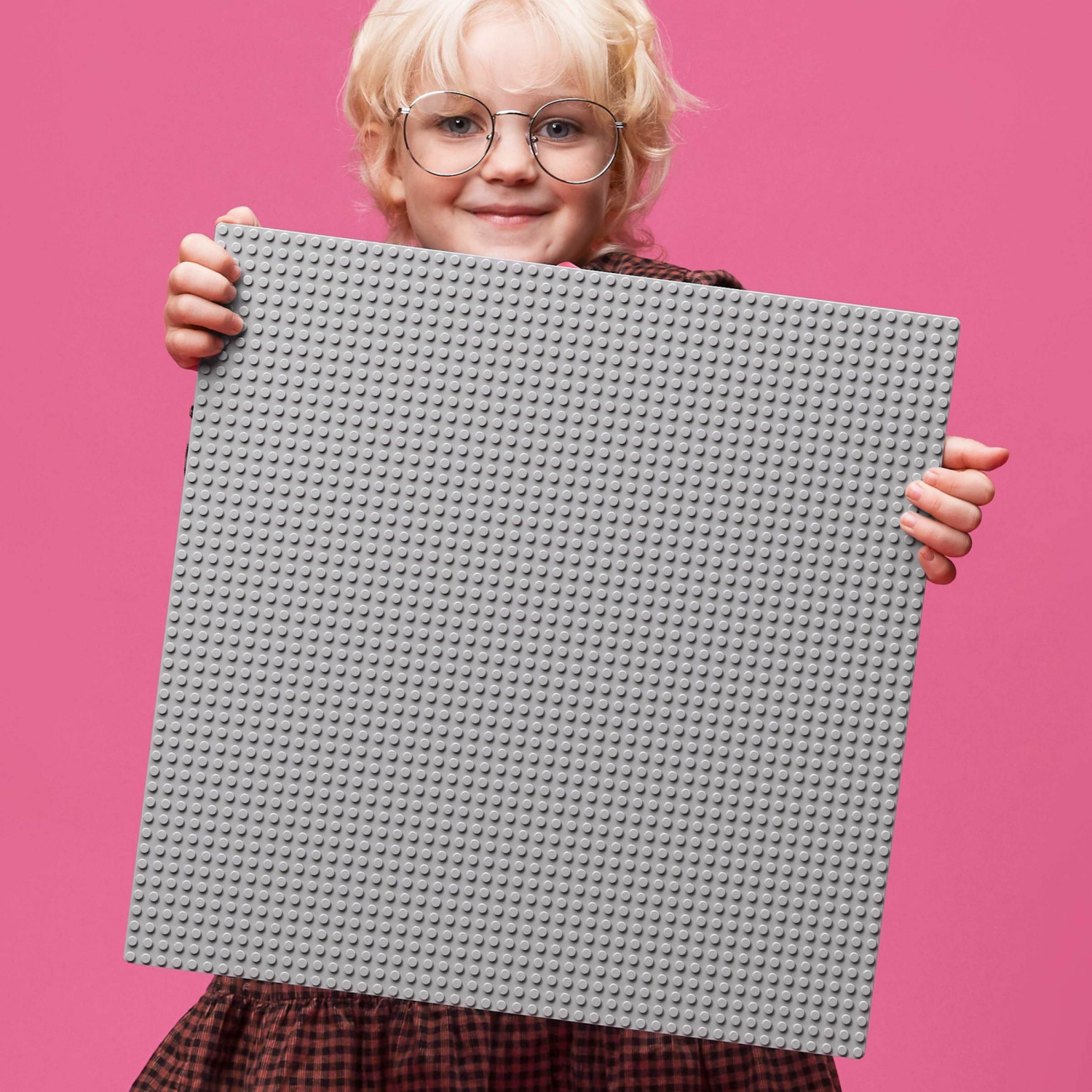 slide 5 of 5, LEGO Classic Gray Baseplate 11024 Building Kit, 1 ct