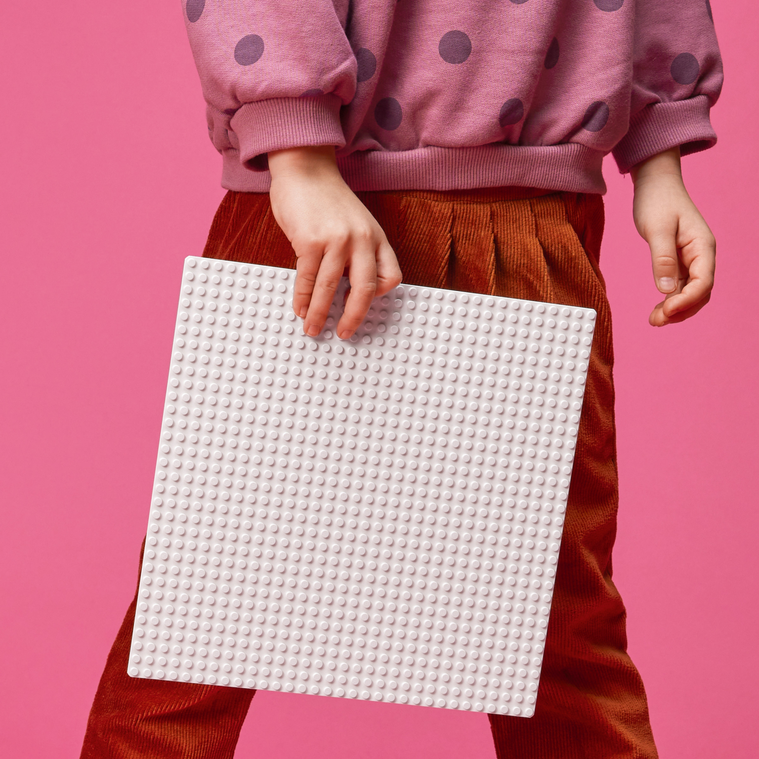 slide 5 of 5, LEGO Classic White Baseplate 11026 Building Kit, 1 ct