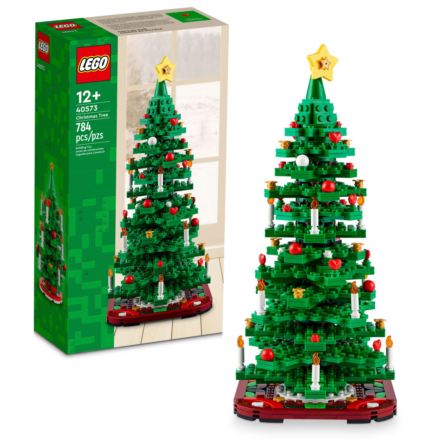 slide 1 of 4, LEGO Christmas Tree Building Set 40573, 1 ct