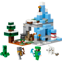 slide 11 of 21, LEGO Minecraft The Frozen Peaks Cave Mountain Set 21243, 304 ct
