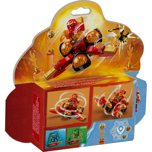 slide 20 of 21, LEGO NINJAGO Kais Dragon Power Spinjitzu Flip Action Figure 71777, 1 ct