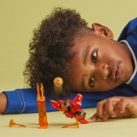 slide 15 of 21, LEGO NINJAGO Kais Dragon Power Spinjitzu Flip Action Figure 71777, 1 ct