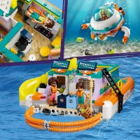 slide 9 of 16, LEGO Friends Sea Rescue Boat Dolphin Building Toy 41734, 1 ct