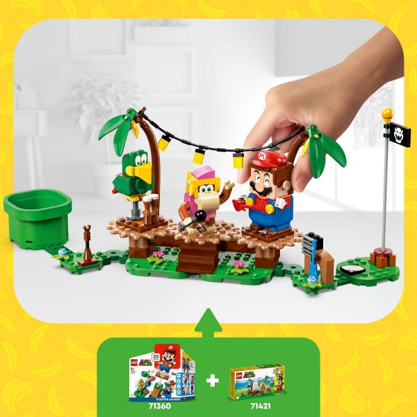 slide 12 of 21, LEGO Super Mario Dixie Kongs Jungle Jam Expansion Set 71421 Building Toy Set, 174 ct