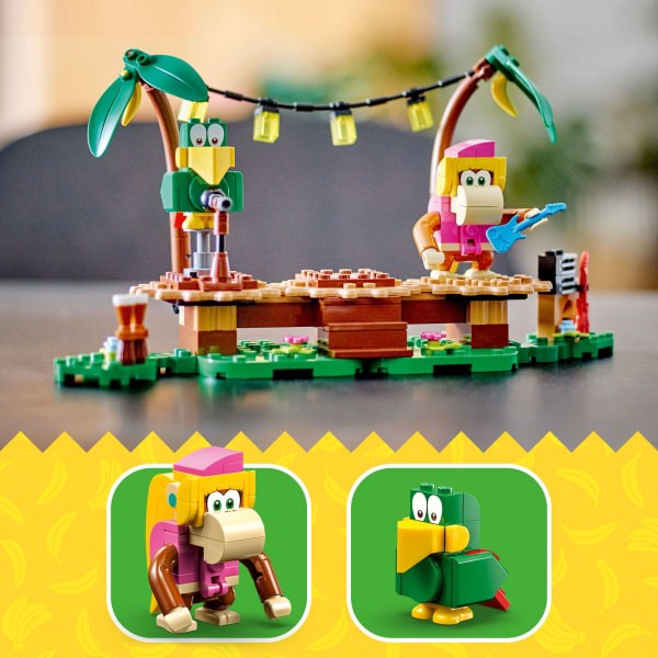 slide 20 of 21, LEGO Super Mario Dixie Kongs Jungle Jam Expansion Set 71421 Building Toy Set, 174 ct