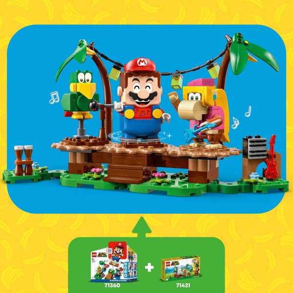 slide 8 of 21, LEGO Super Mario Dixie Kongs Jungle Jam Expansion Set 71421 Building Toy Set, 174 ct