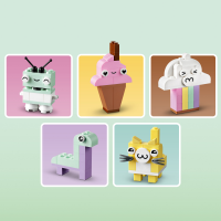 slide 8 of 21, LEGO Classic Creative Pastel Fun Building Bricks Toy 11028, 1 ct