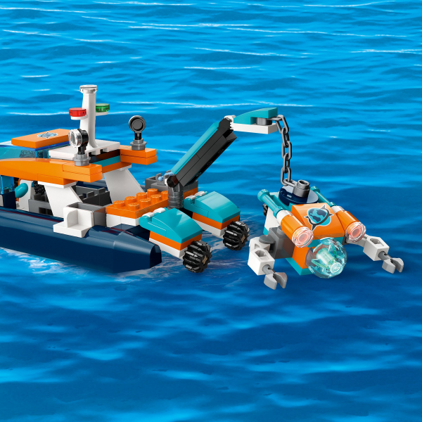 slide 20 of 21, LEGO City Explorer Diving Boat 60377 Building Toy Set, 182 ct