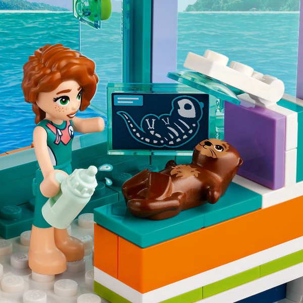 slide 10 of 21, LEGO Friends Sea Rescue Center Pretend Vet Building Toy 41736, 1 ct