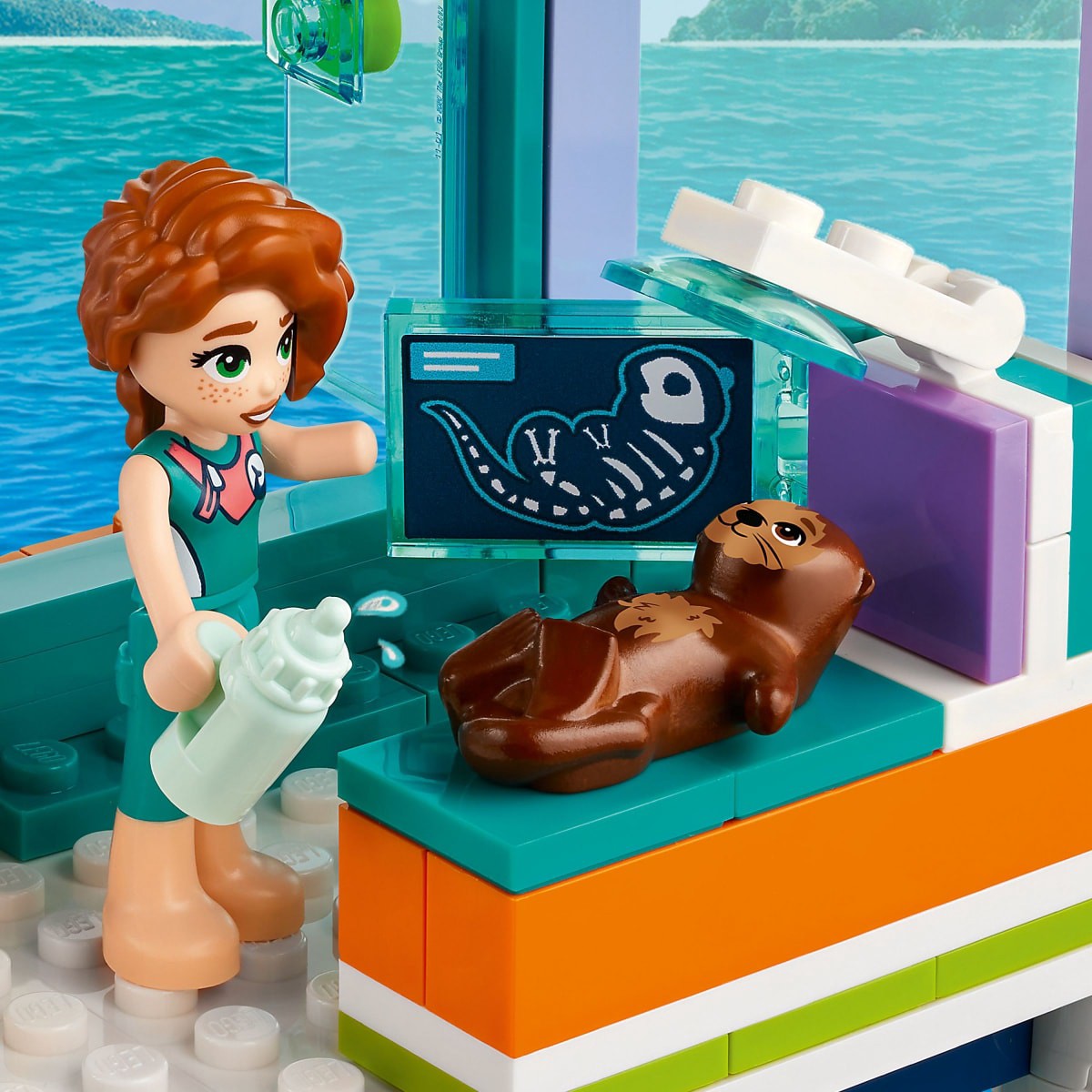 slide 8 of 21, LEGO Friends Sea Rescue Center Pretend Vet Building Toy 41736, 1 ct
