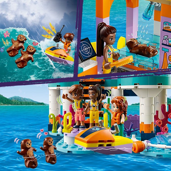 slide 12 of 21, LEGO Friends Sea Rescue Center Pretend Vet Building Toy 41736, 1 ct