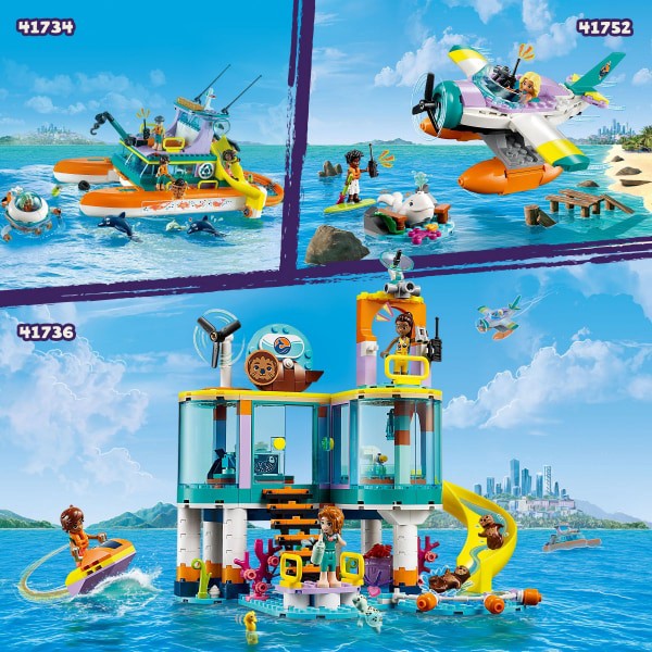 slide 5 of 21, LEGO Friends Sea Rescue Center Pretend Vet Building Toy 41736, 1 ct