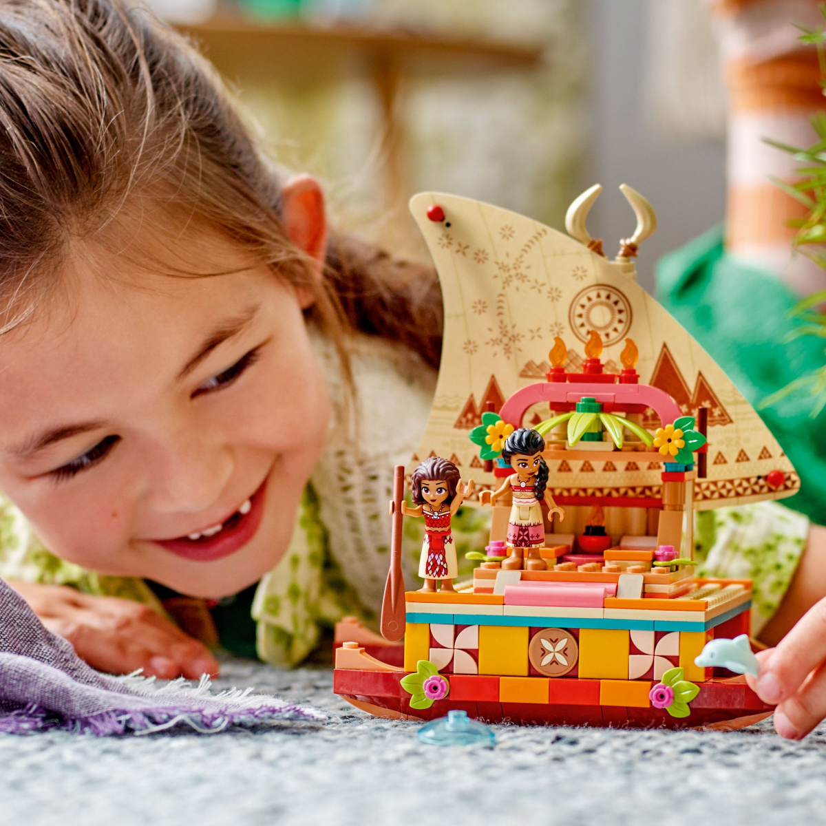 slide 21 of 21, LEGO Disney Princess Moana's Wayfinding Boat Toy 43210, 321 ct