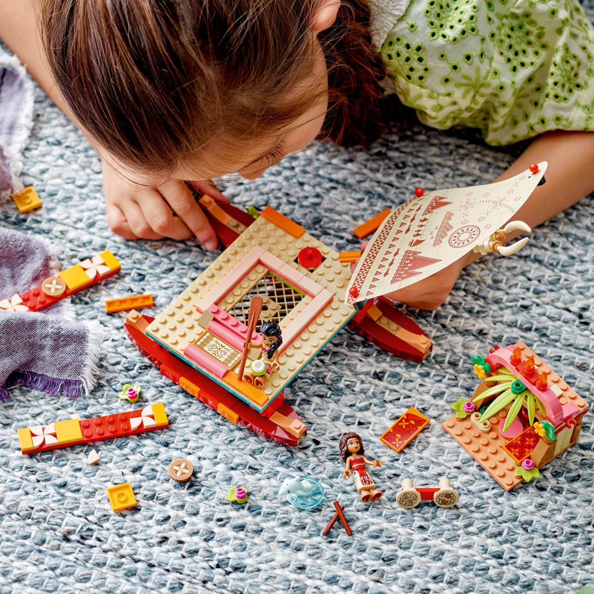 slide 5 of 21, LEGO Disney Princess Moana's Wayfinding Boat Toy 43210, 321 ct