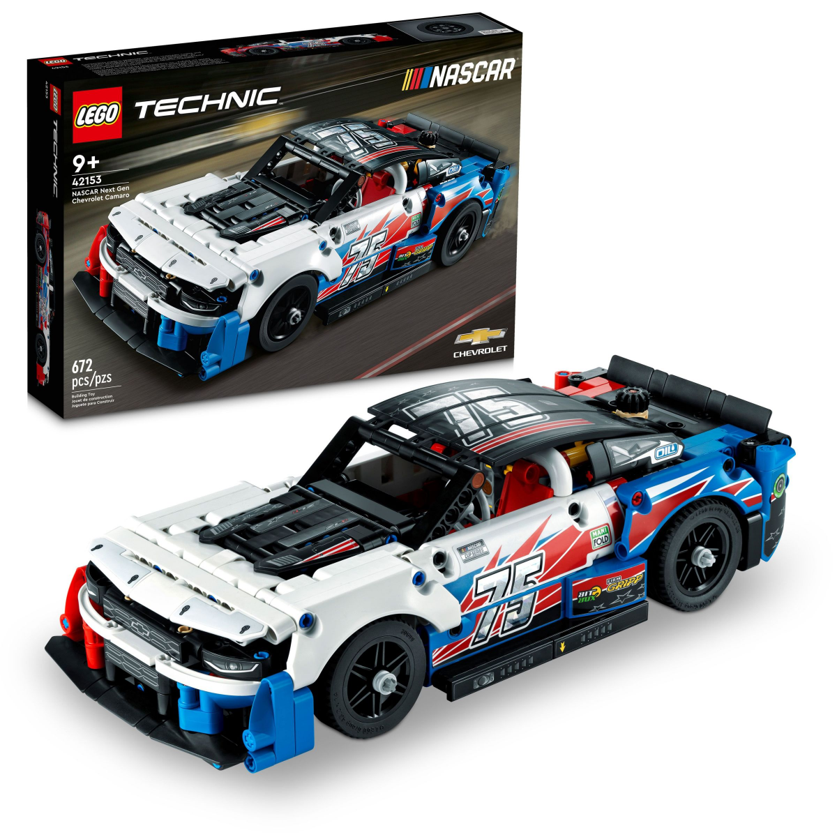 slide 1 of 21, LEGO Technic NASCAR Next Gen Chevrolet Camaro ZL1 Set 42153, 1 ct
