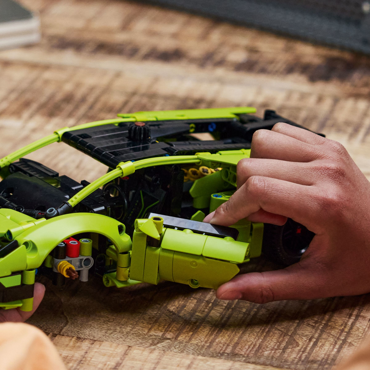 slide 5 of 6, LEGO Technic Lamborghini Huracán Tecnica Advanced Sports Car Building Kit 42161, 806 ct