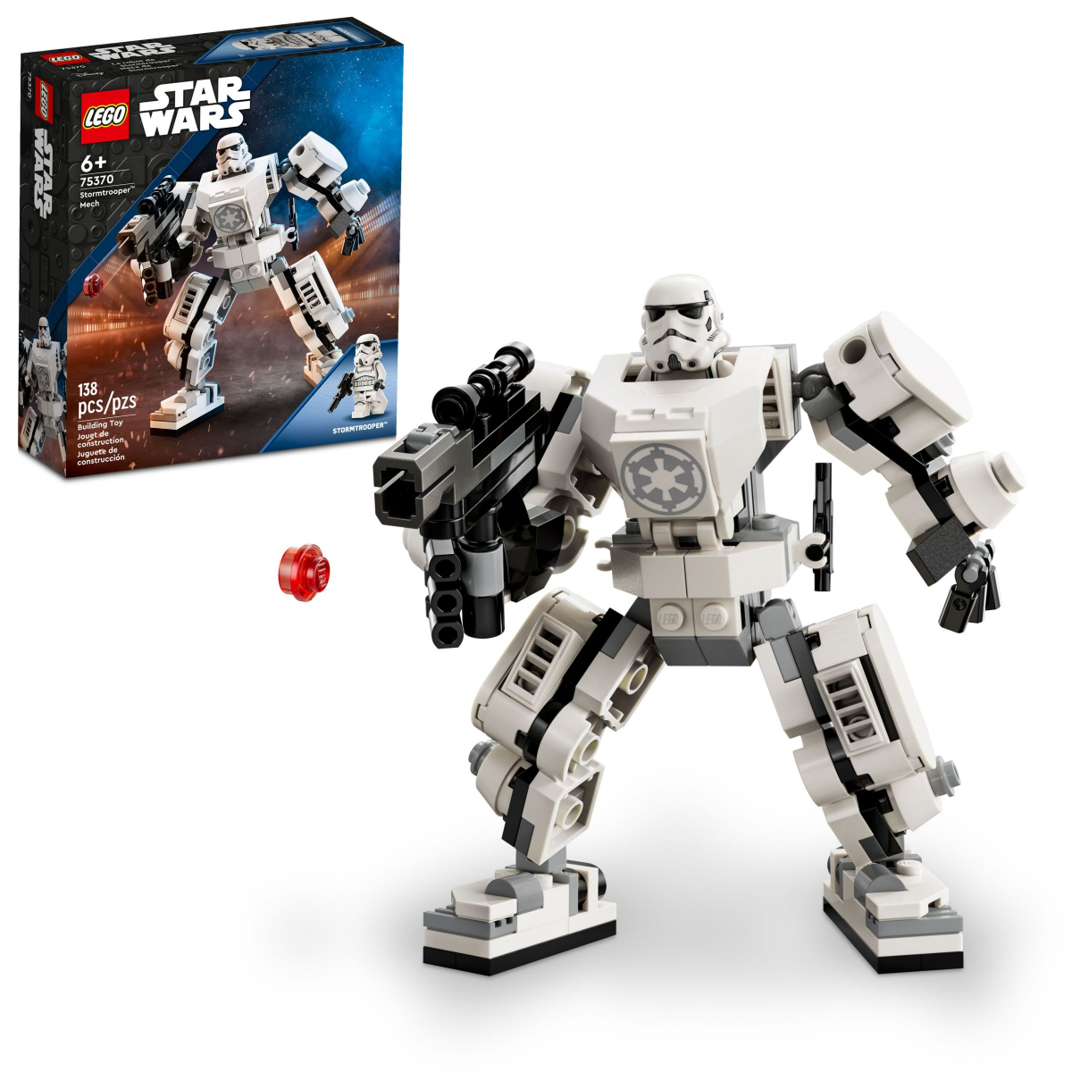 slide 1 of 21, LEGO Star Wars Stormtrooper Mech 75370 Building Toy Set, 138 ct