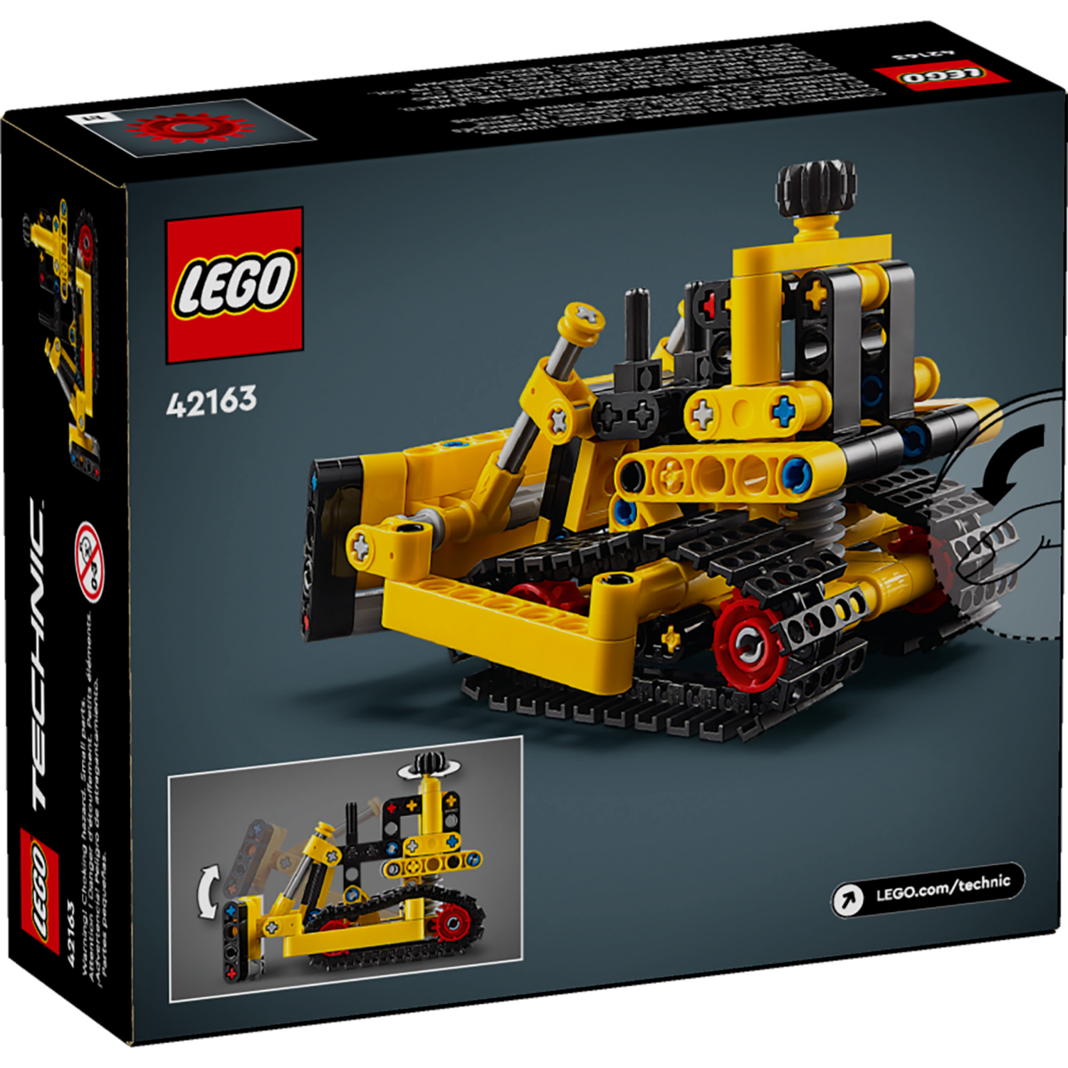 slide 4 of 6, LEGO Technic Heavy-Duty Bulldozer Building Set, Construction Toy 42163, 1 ct