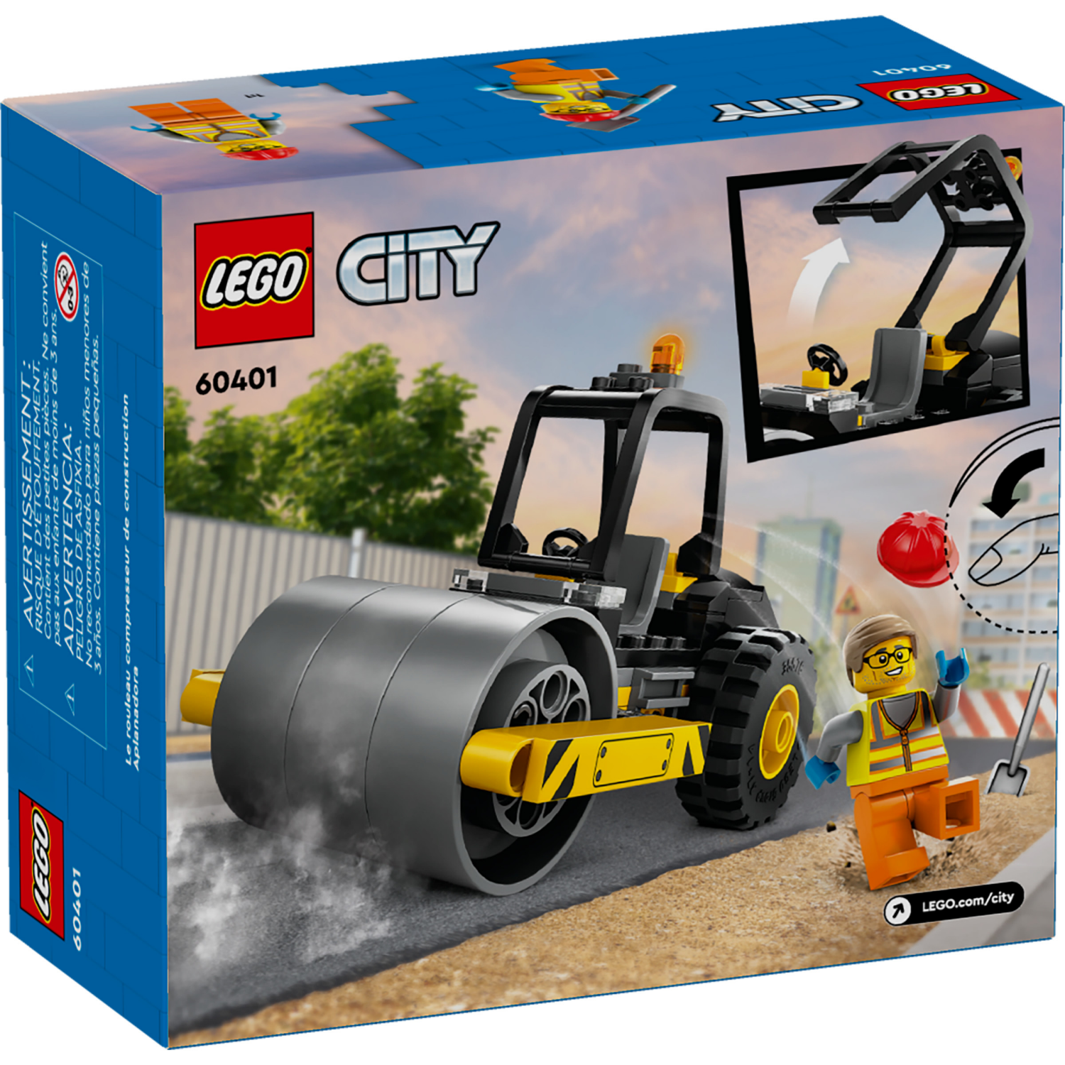 slide 4 of 6, LEGO City Construction Steamroller Toy Set For Kids 60401, 1 ct