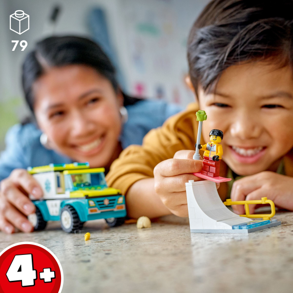 slide 16 of 21, LEGO City Emergency Ambulance and Snowboarder 60403, 1 ct