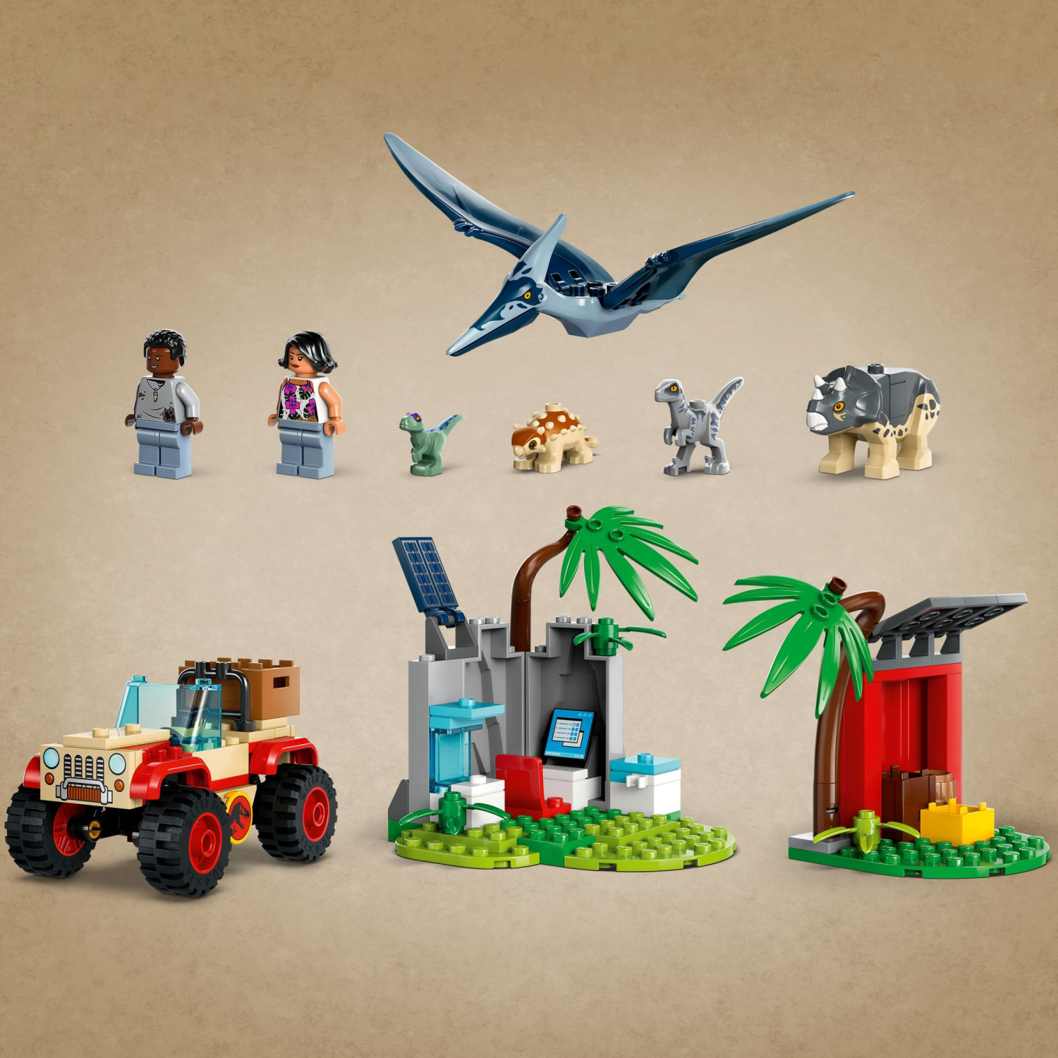 slide 4 of 5, LEGO Jurassic World Baby Dinosaur Rescue Center and Toy Car 76963, 1 ct