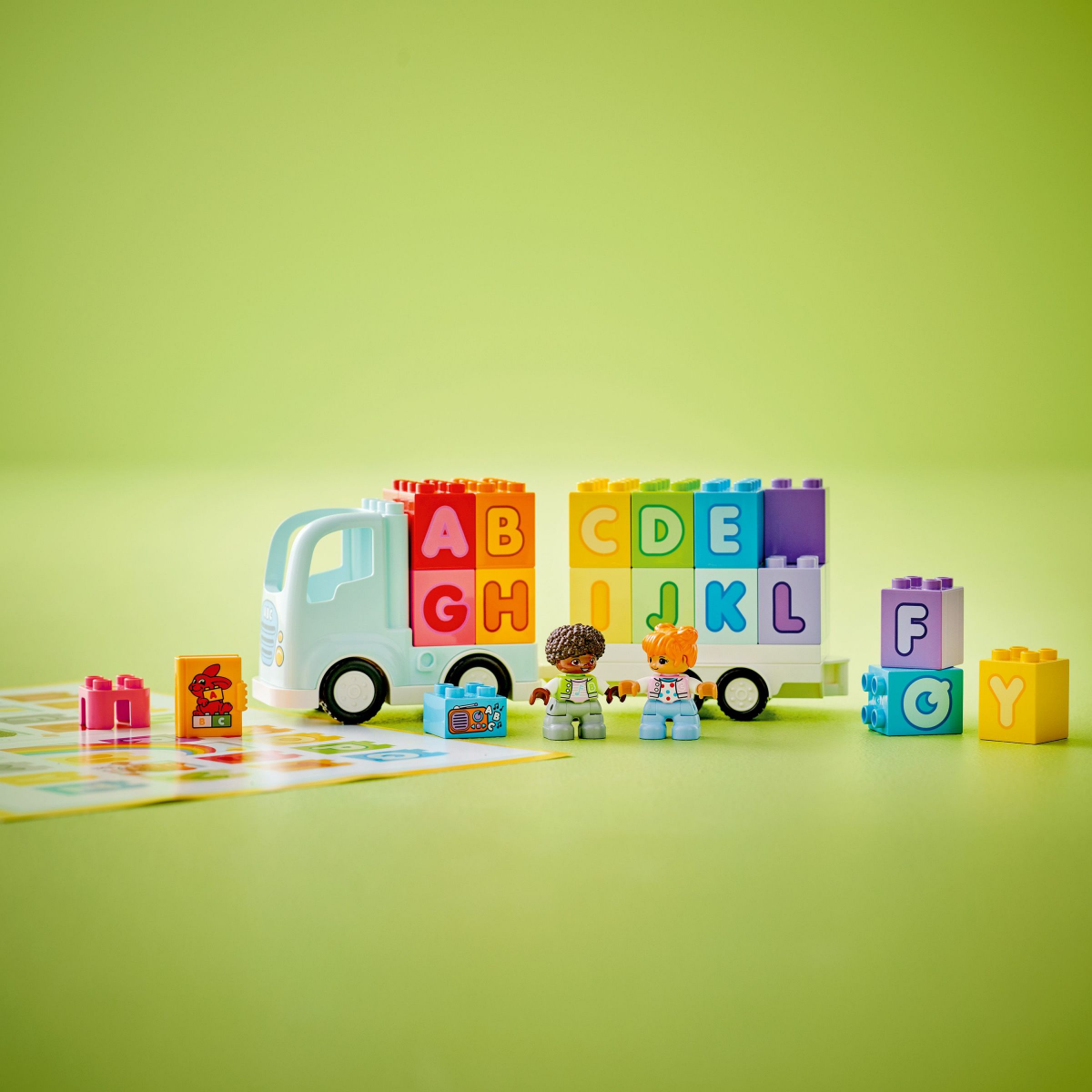 slide 2 of 4, LEGO DUPLO Town Alphabet Truck Toy, Toddler Education Toy 10421, 1 ct
