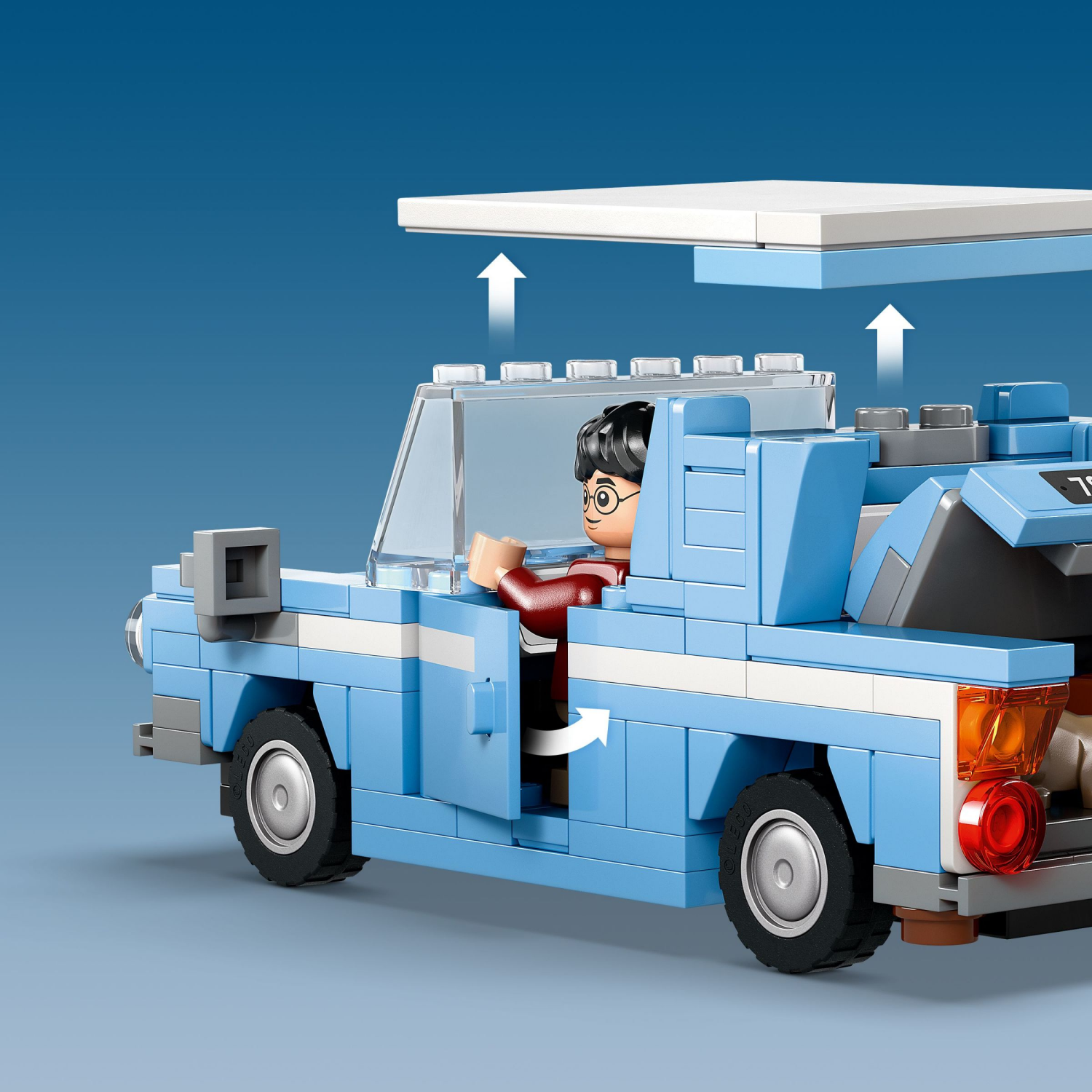 slide 3 of 5, LEGO Harry Potter Flying Ford Anglia Car Toy 76424, 1 ct