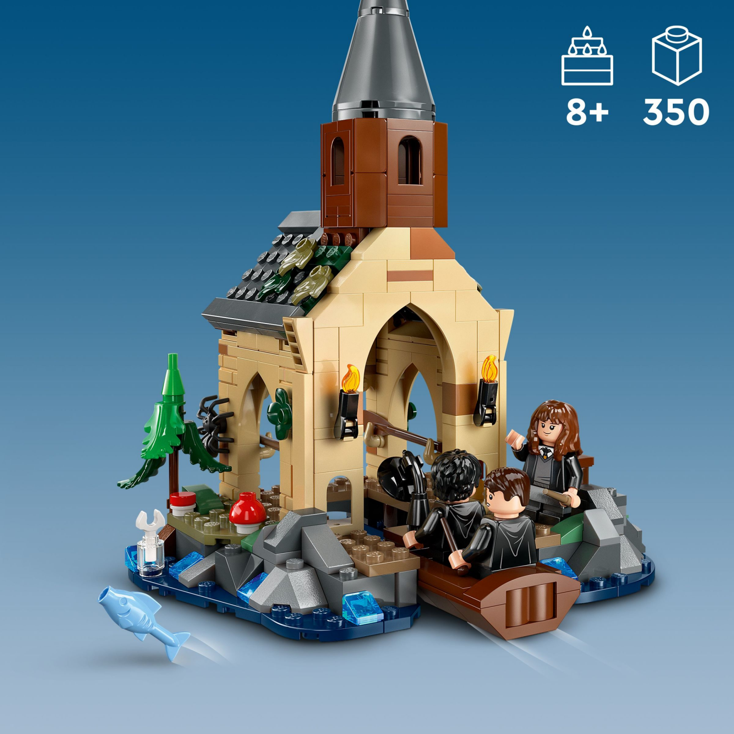 slide 3 of 6, LEGO Harry Potter Hogwarts Castle Boathouse, Birthday Gift Idea for Kids 76426, 1 ct