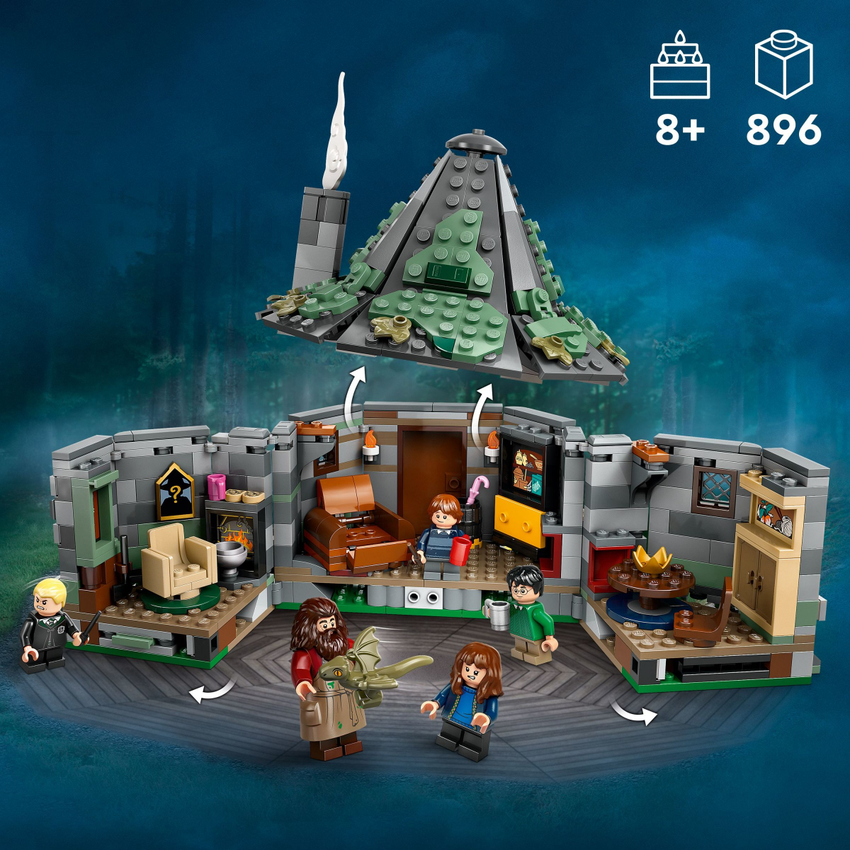 slide 3 of 4, LEGO Harry Potter Hagrids Hut: An Unexpected Visit House Toy 76428, 1 ct