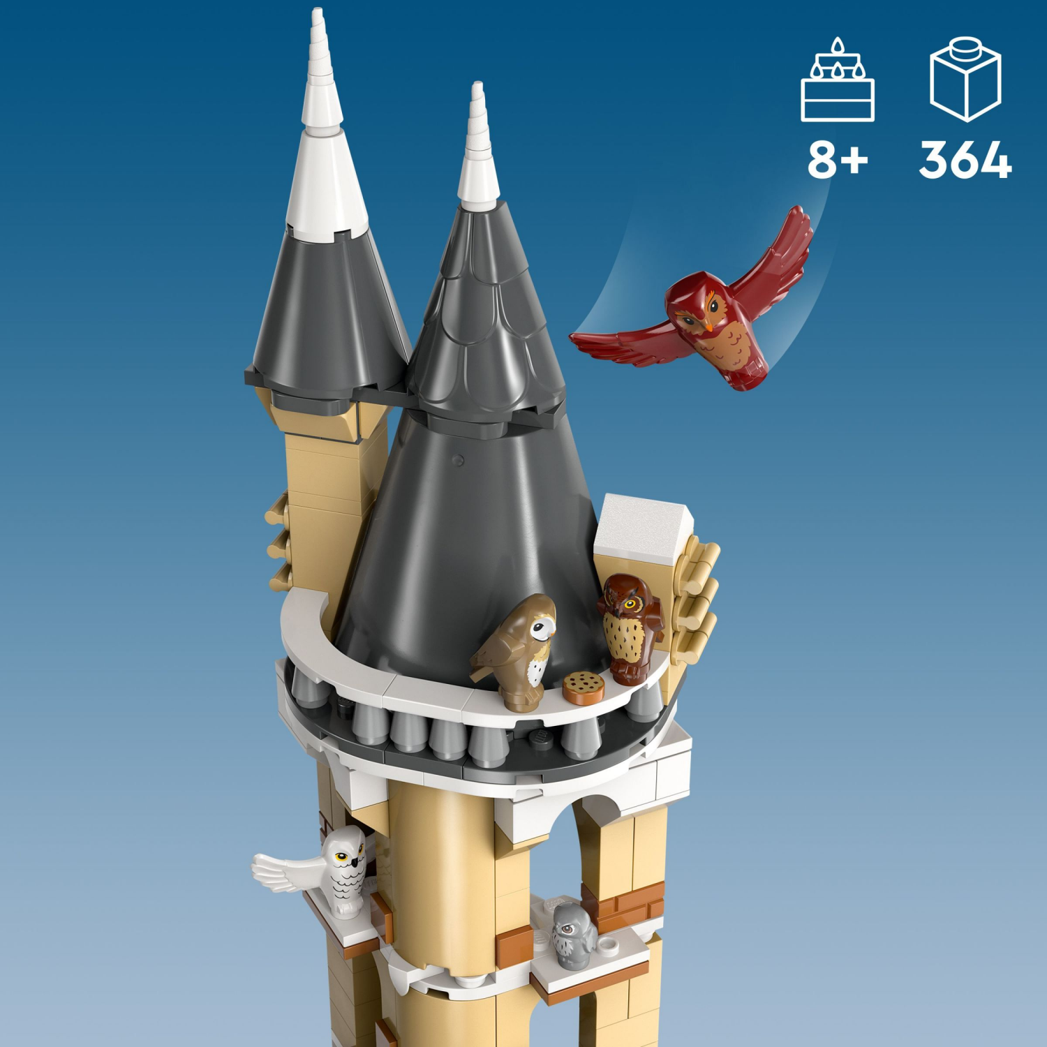 slide 3 of 6, LEGO Harry Potter Hogwarts Castle Owlery Building Toy 76430, 1 ct