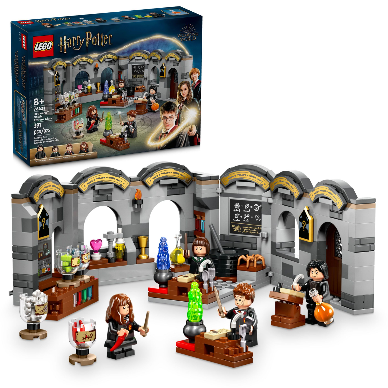 slide 1 of 5, LEGO Harry Potter Hogwarts Castle: Potions Class Building Toy 76431, 1 ct