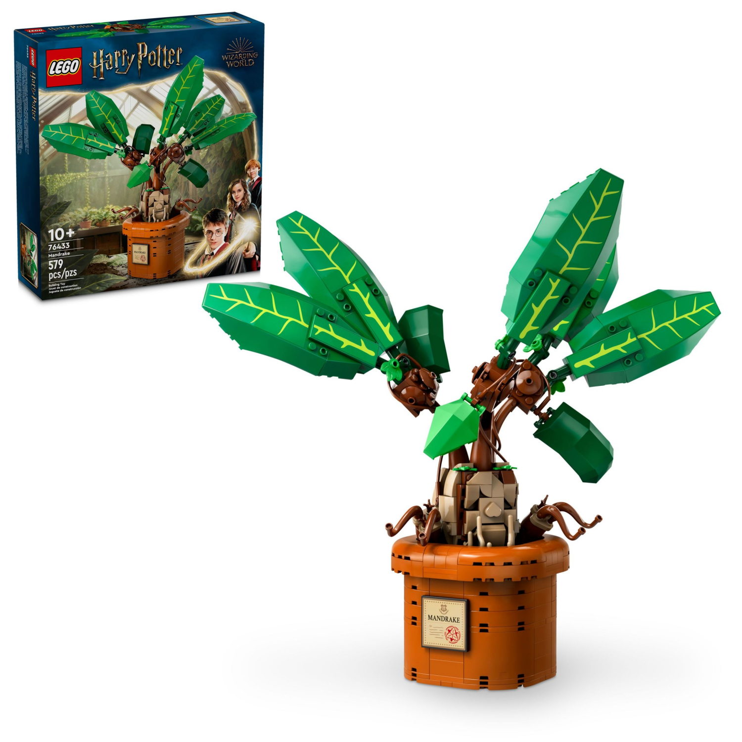 slide 1 of 6, LEGO Harry Potter Mandrake Magical Plant Toy 76433, 1 ct