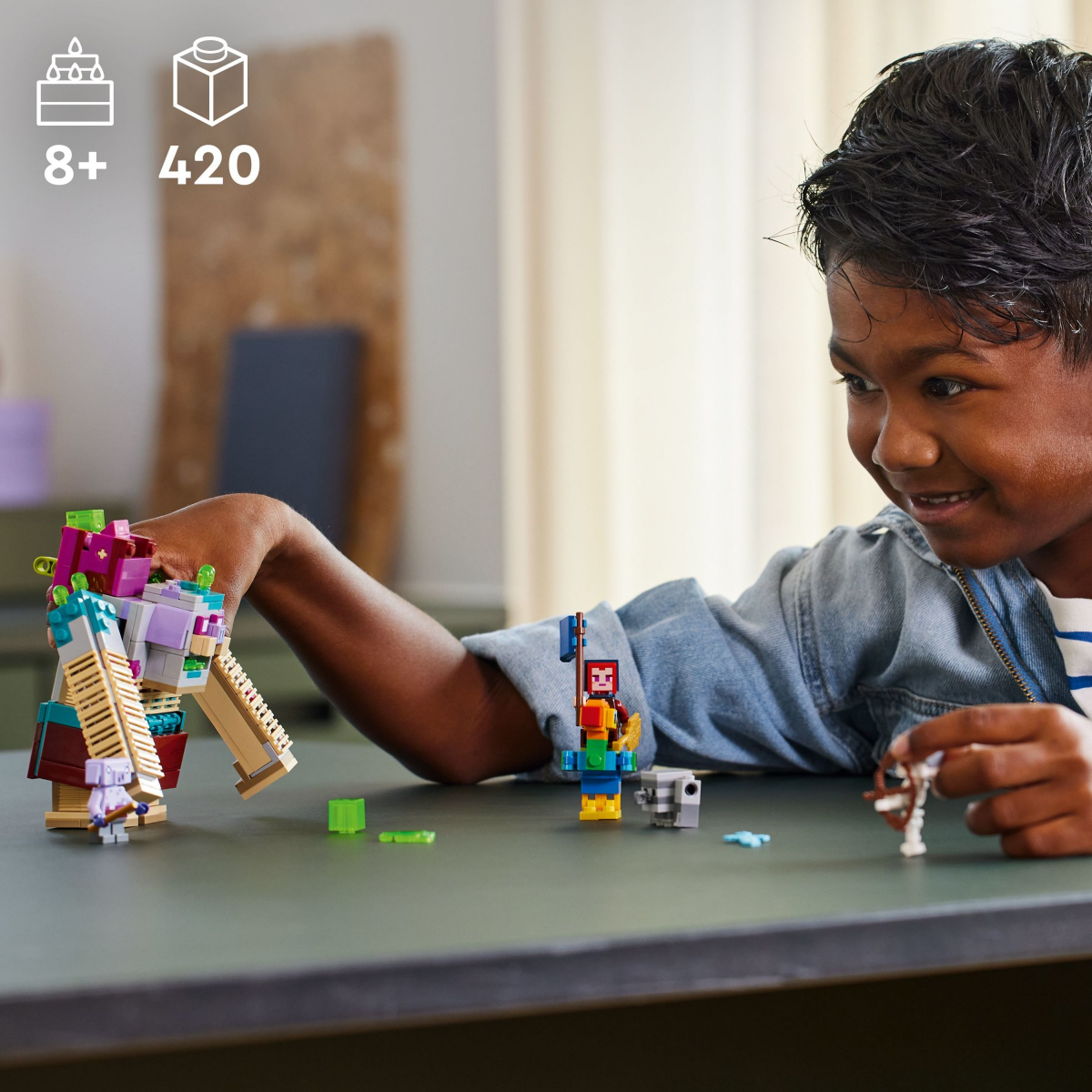 slide 17 of 21, LEGO Minecraft Legends The Devourer Showdown Set, 1 ct