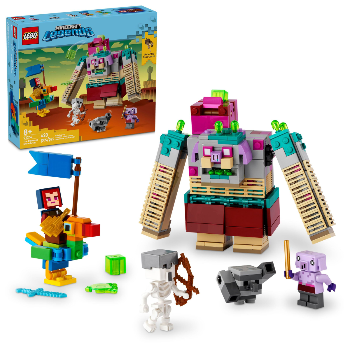 slide 1 of 21, LEGO Minecraft Legends The Devourer Showdown Set, 1 ct