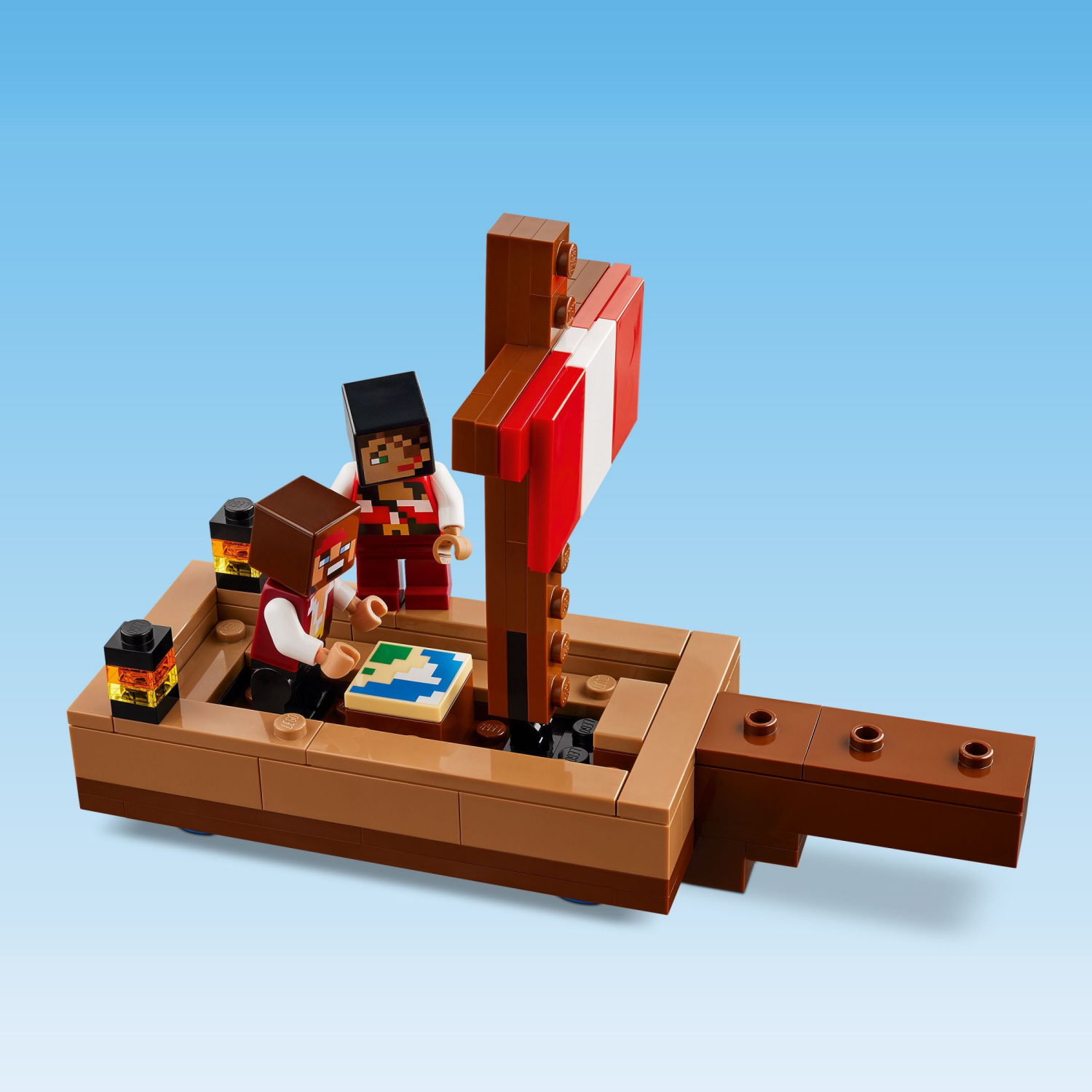 slide 3 of 6, LEGO Minecraft The Pirate Ship Voyage Boat Toy Playset 21259, 1 ct