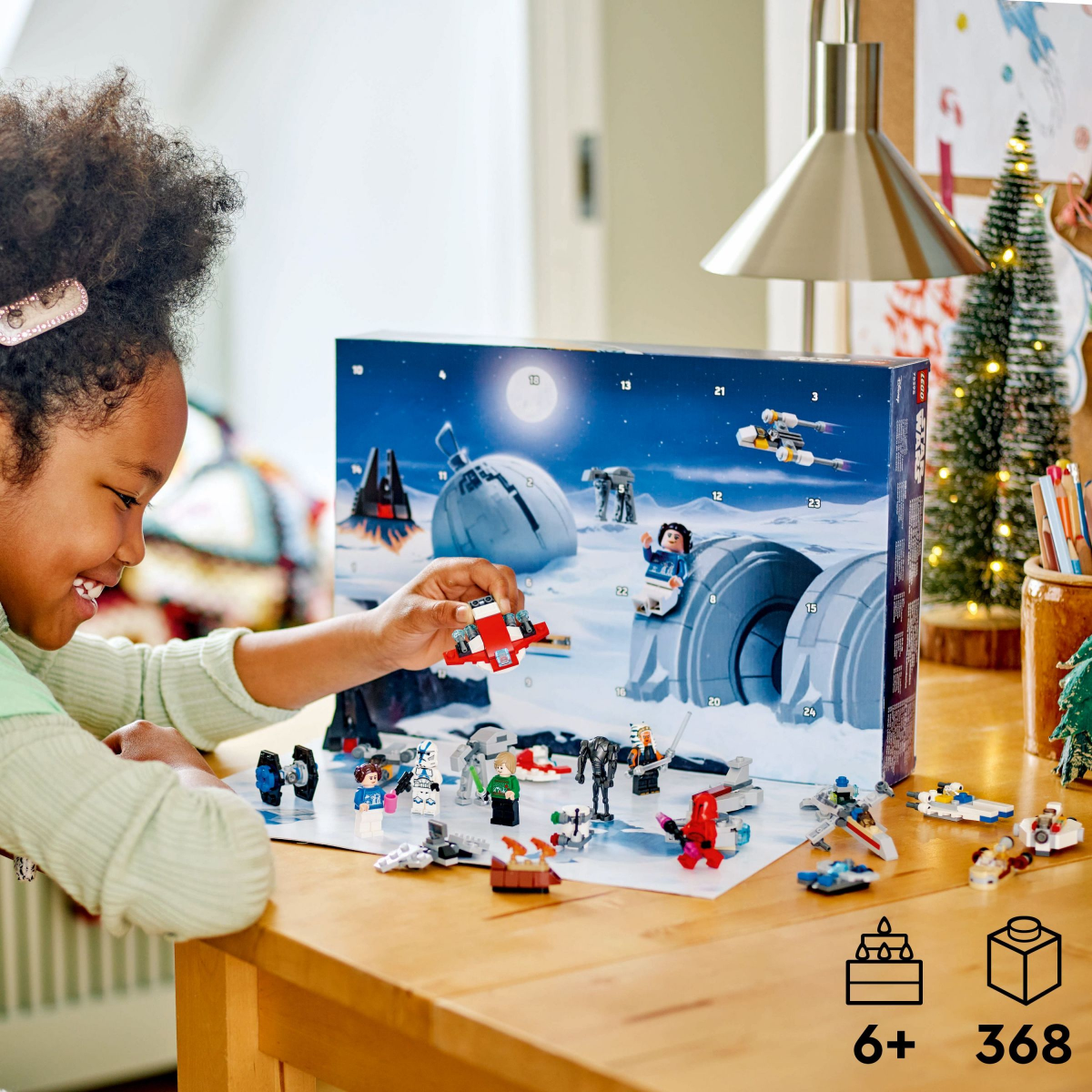 slide 17 of 21, LEGO Star Wars 2024 Advent Calendar for Kids, Building Toy 75395, 1 ct