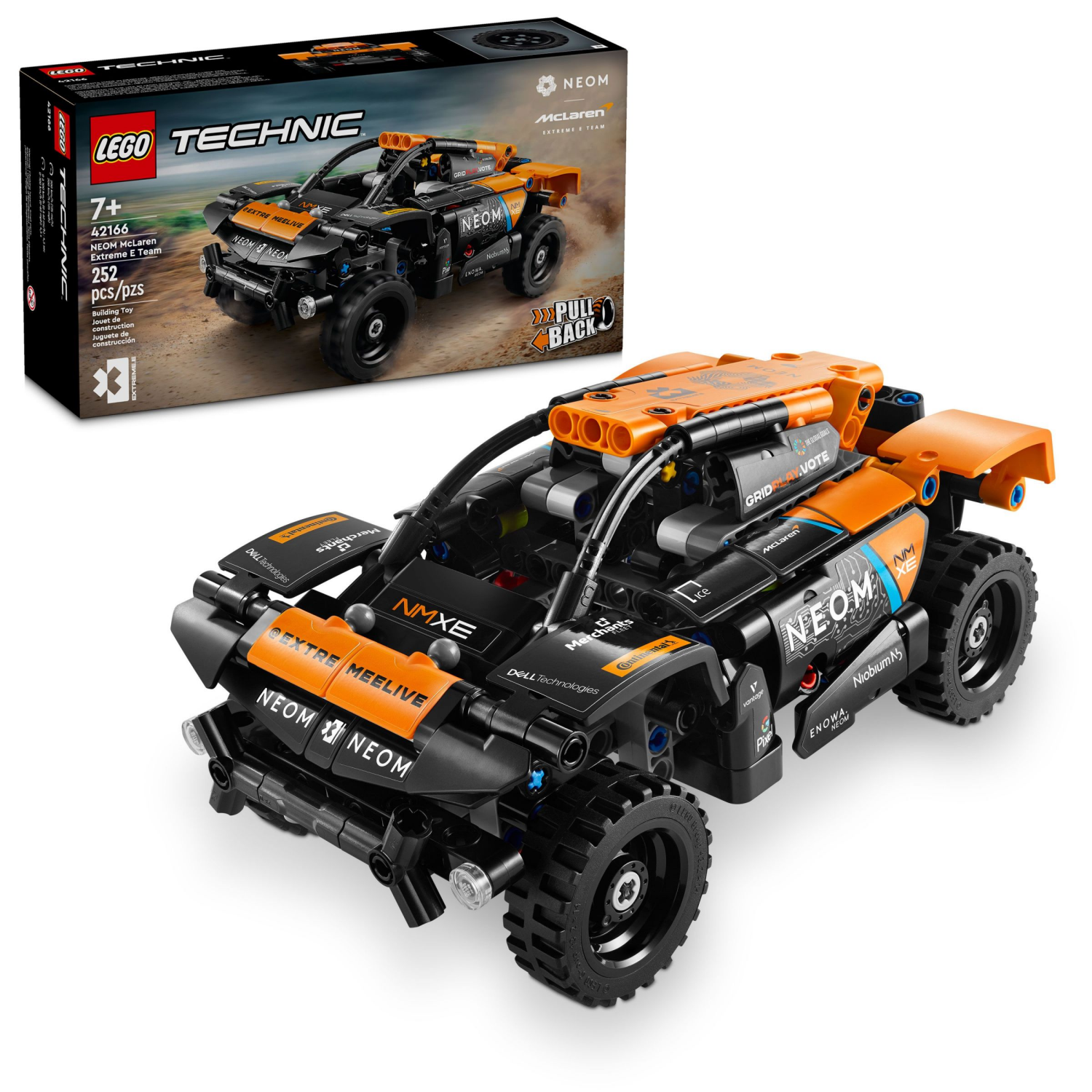 slide 1 of 6, LEGO Technic NEOM McLaren Extreme E Race Car Toy 42166, 1 ct