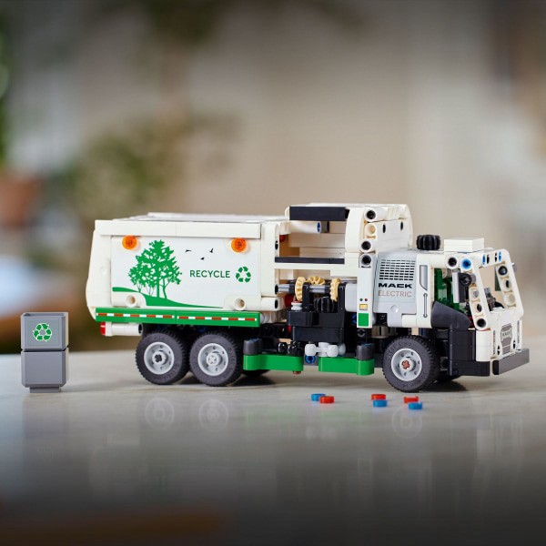slide 20 of 21, LEGO Technic Mack LR Electric Garbage Truck Toy for Kids 42167, 1 ct