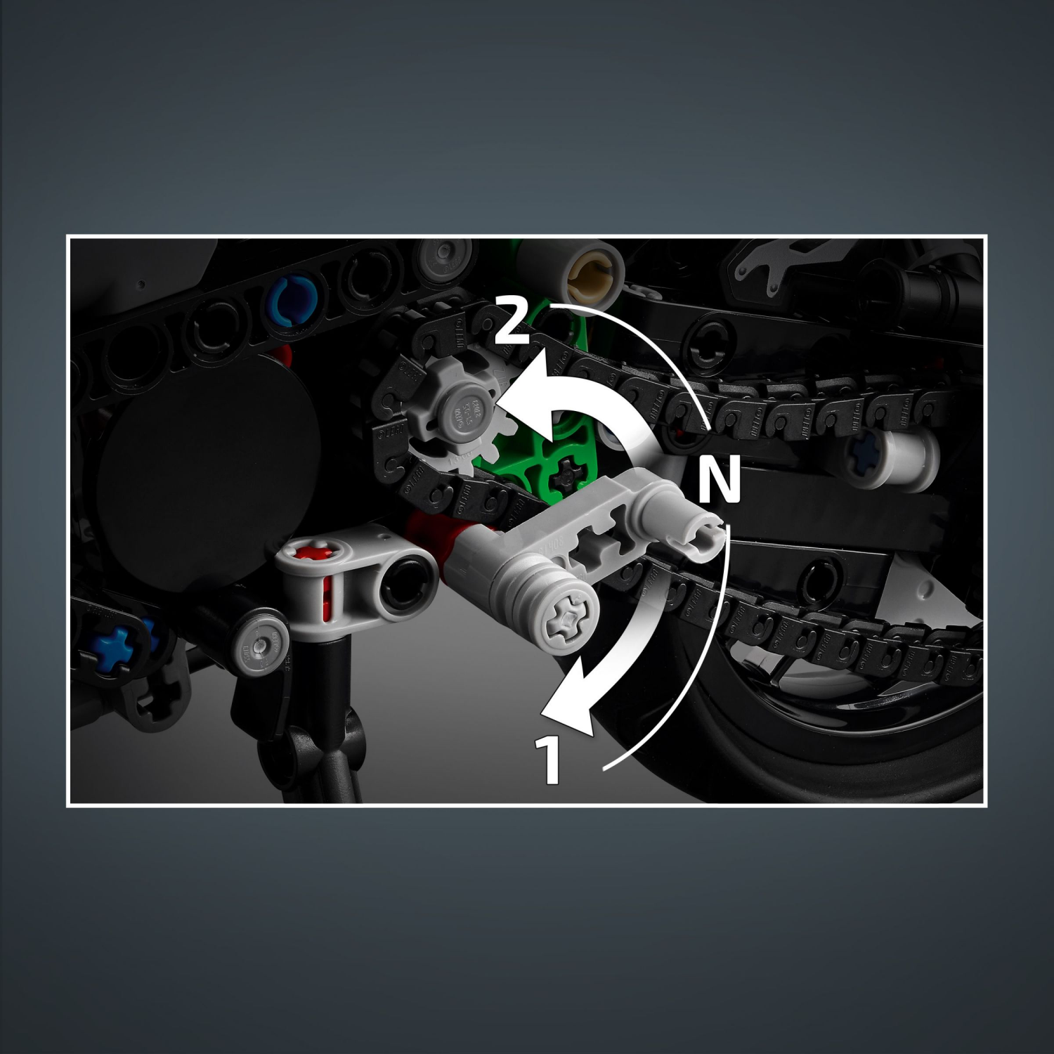 slide 3 of 4, LEGO Technic Kawasaki Ninja H2R Motorcycle Toy, Kids Room Décor, 42170, 1 ct