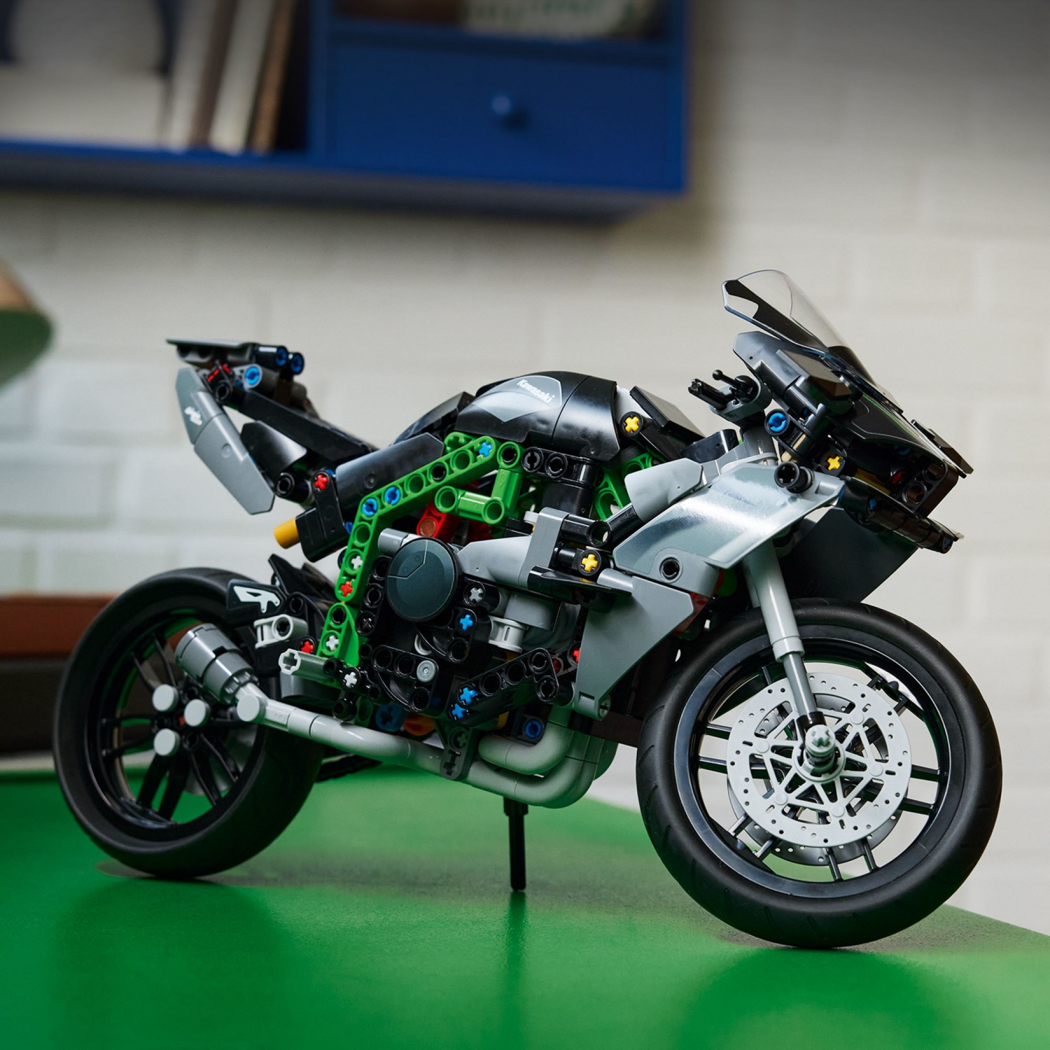 slide 4 of 4, LEGO Technic Kawasaki Ninja H2R Motorcycle Toy, Kids Room Décor, 42170, 1 ct