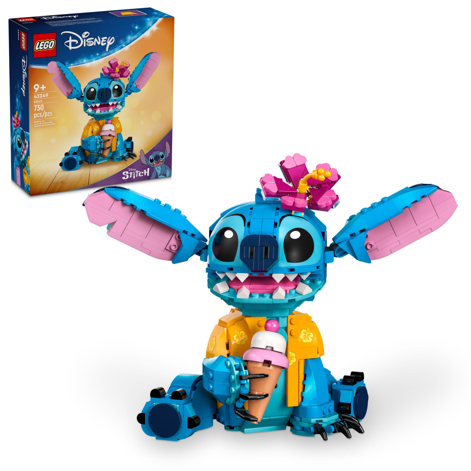 slide 1 of 6, LEGO Disney Stitch Buildable Kids Toy Playset 43249, 1 ct