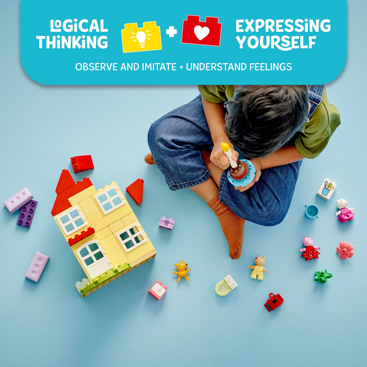 slide 3 of 4, LEGO DUPLO Peppa Pig Birthday House Toddler Toy 10433, 1 ct