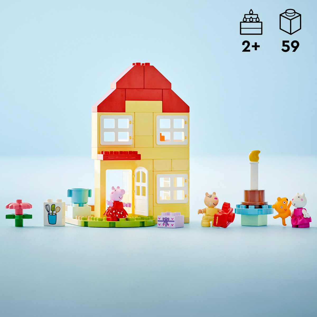 slide 4 of 4, LEGO DUPLO Peppa Pig Birthday House Toddler Toy 10433, 1 ct