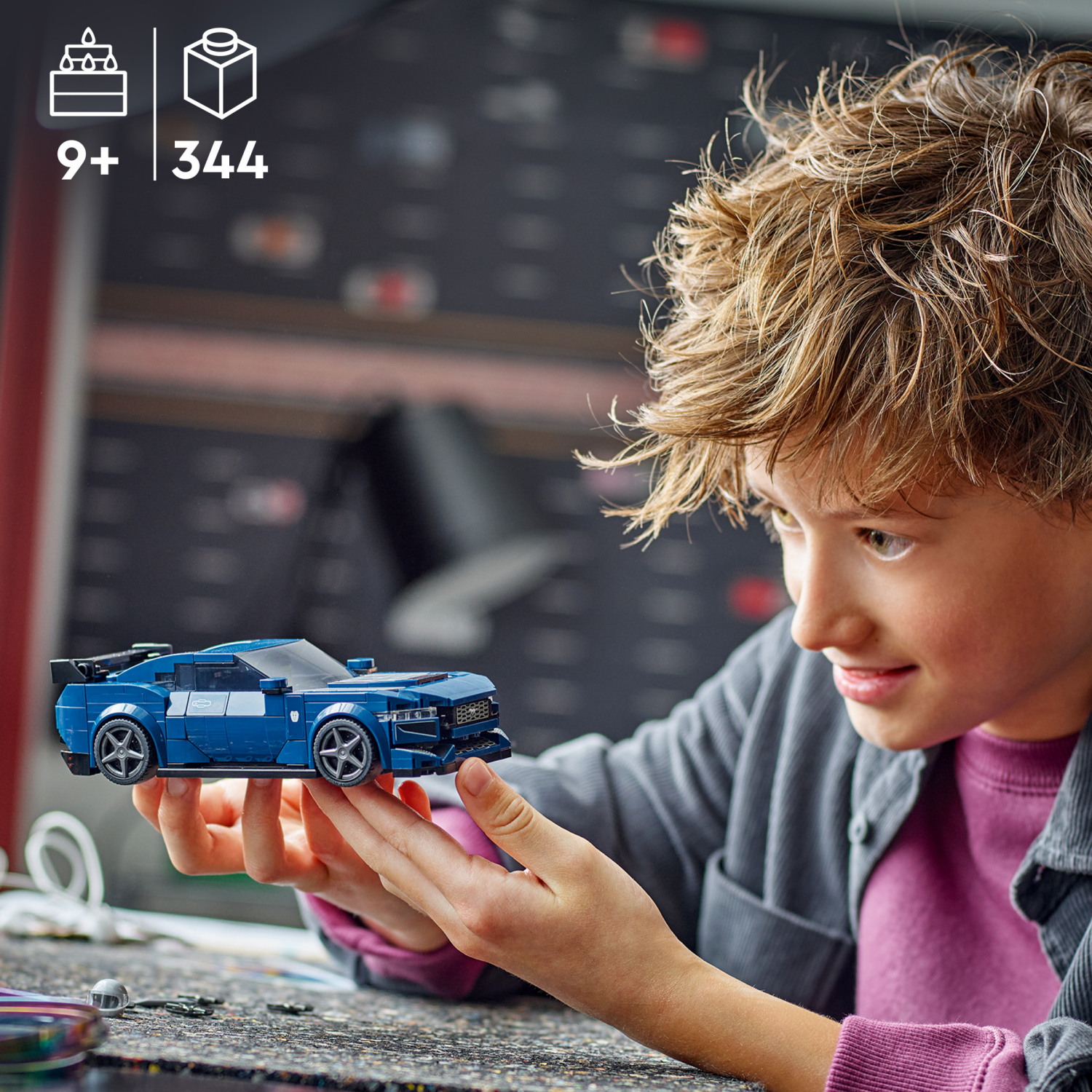 slide 3 of 6, LEGO Speed Champions Ford Mustang Dark Horse Sports Car Toy 76920, 1 ct