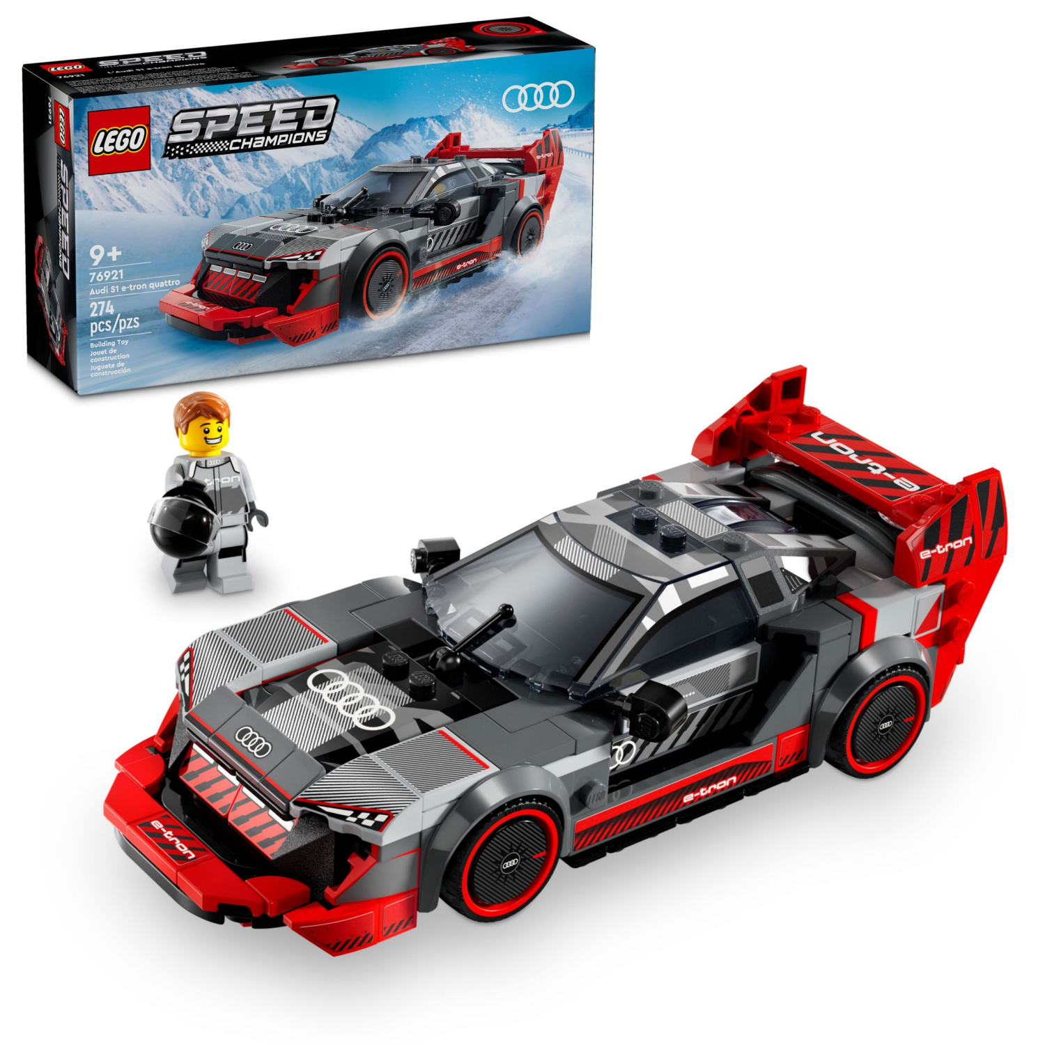 slide 1 of 6, LEGO Speed Champions Audi S1 e-tron quattro Race Car Toy 76921, 1 ct